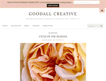 Tablet Screenshot of goodallcreative.com